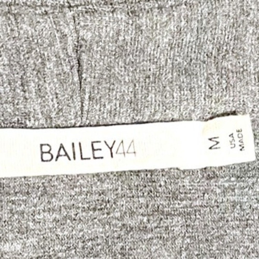 Bailey 44 Knit‎ Blazer Jacket Womens Size M Gray Faux Leather Trim Career - Picture 8 of 11